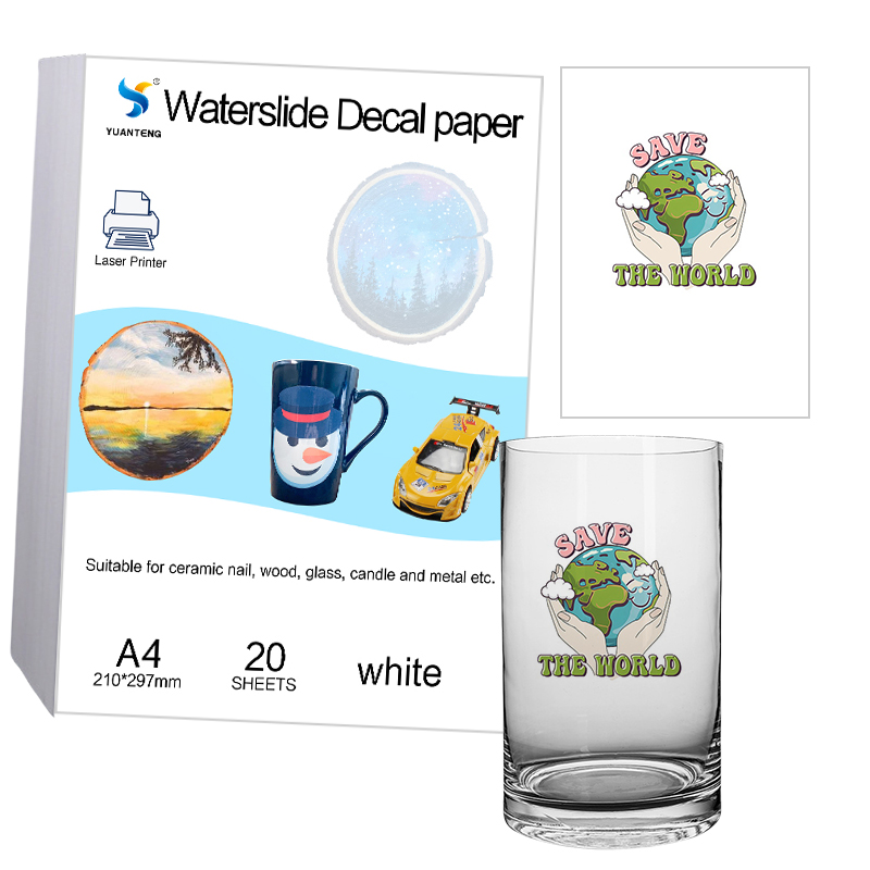 White Toner Transfer Paper - Laser Water Slide Decal Transfer Paper