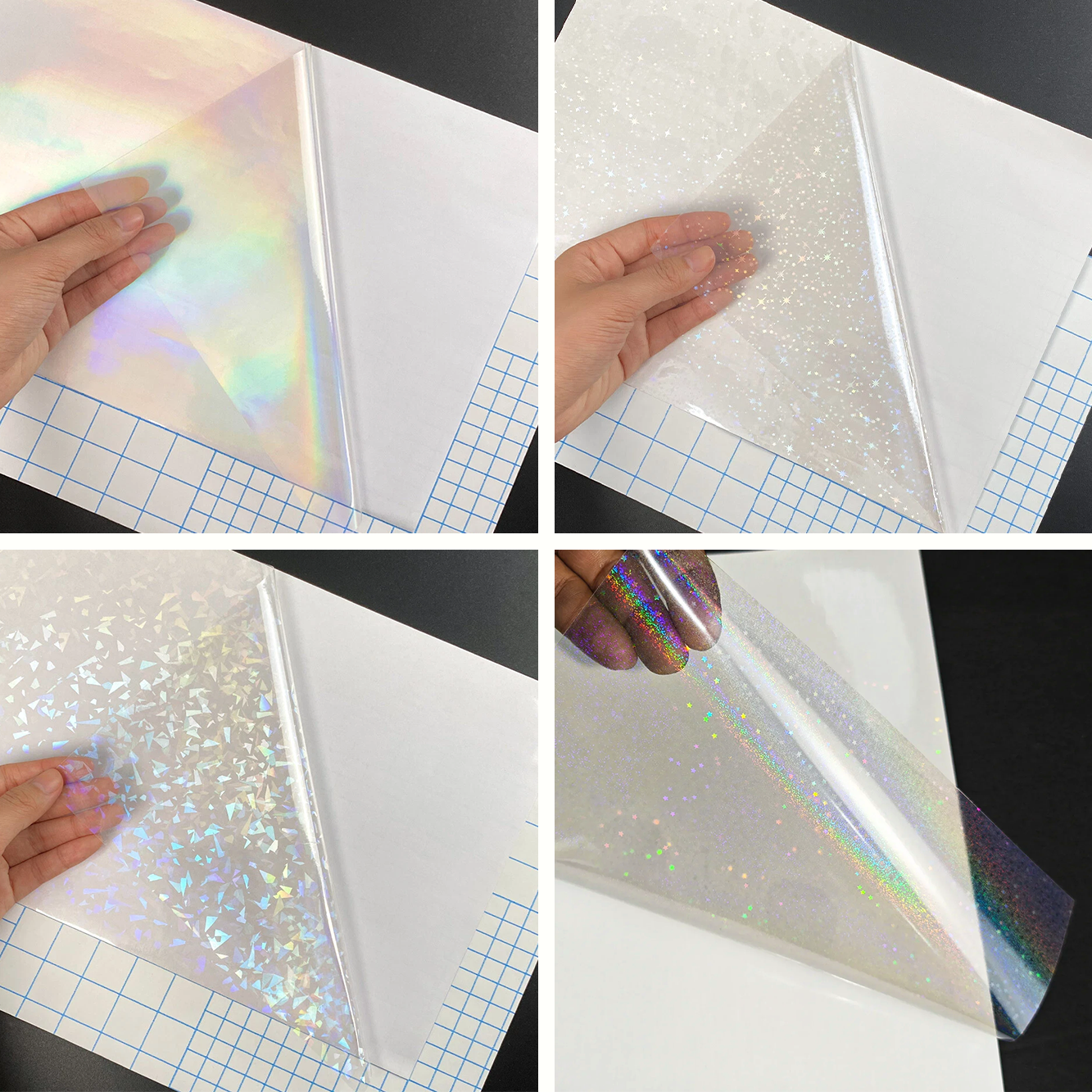 Laminator Cold Roll - 50 Sheets A4 Size Holographic Cold