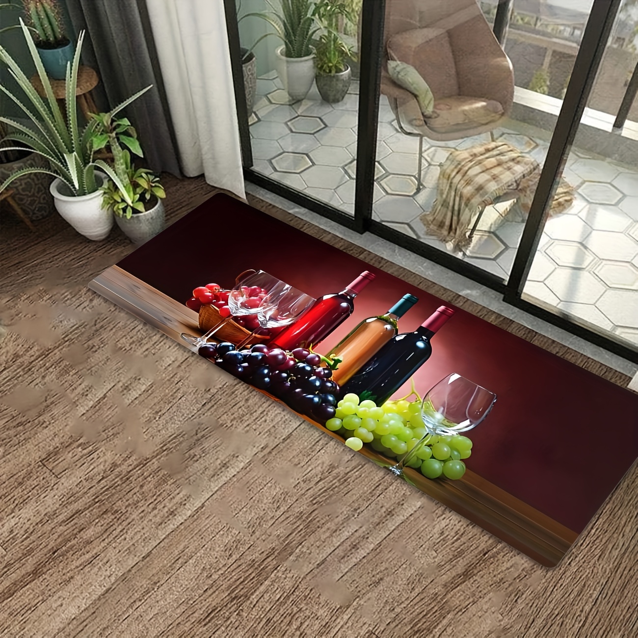 Wine Grape Print Long Runner R - Commercial Printing Supplies reseña y precio