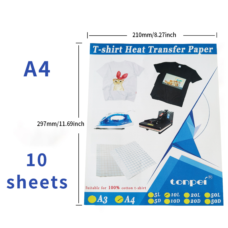 10 Sheets Inkjet Heat Transfer - White Toner Transfer Paper reseña y precio
