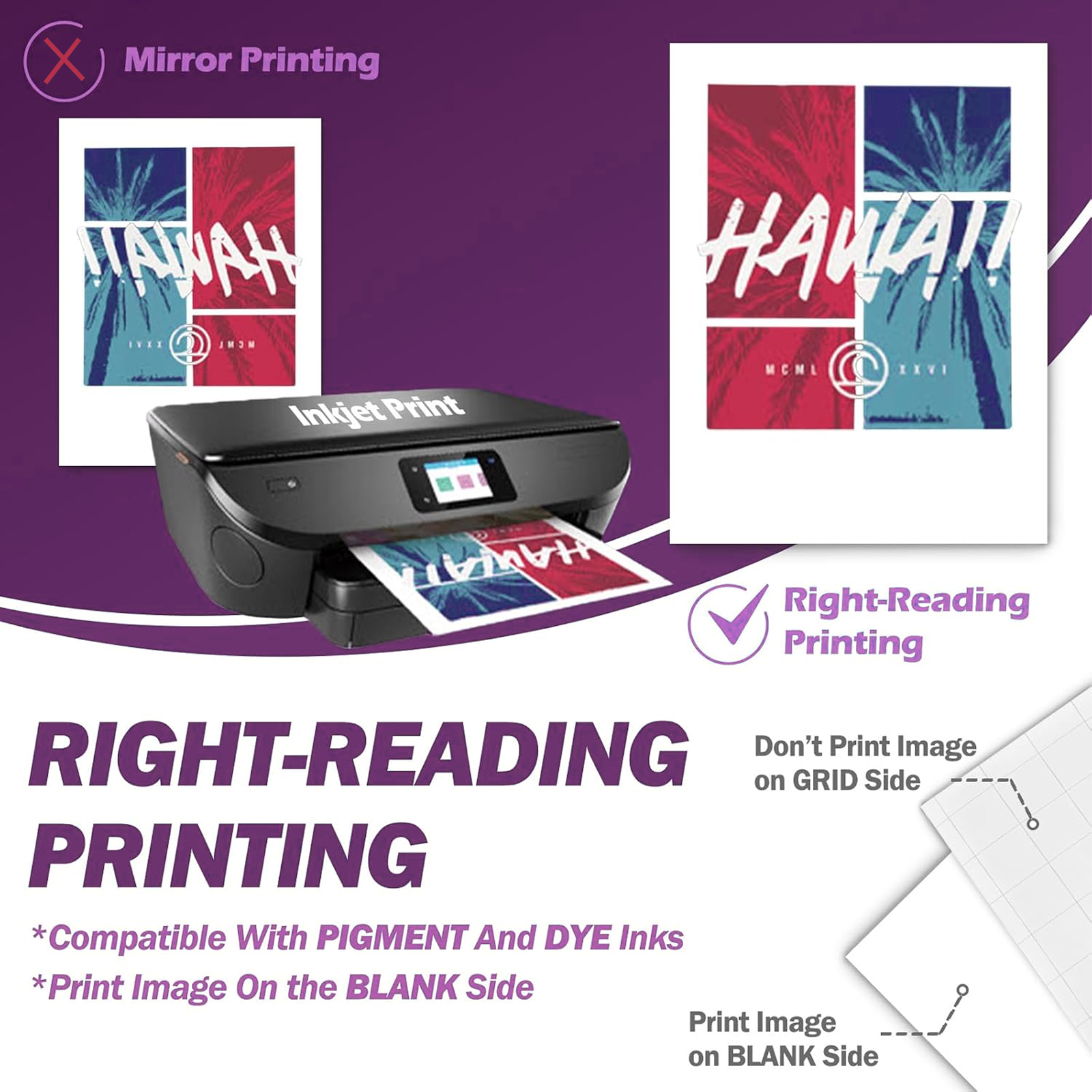 A4 Size 5 Sheets Iron-On Trans - White Toner Transfer Paper reseña y precio