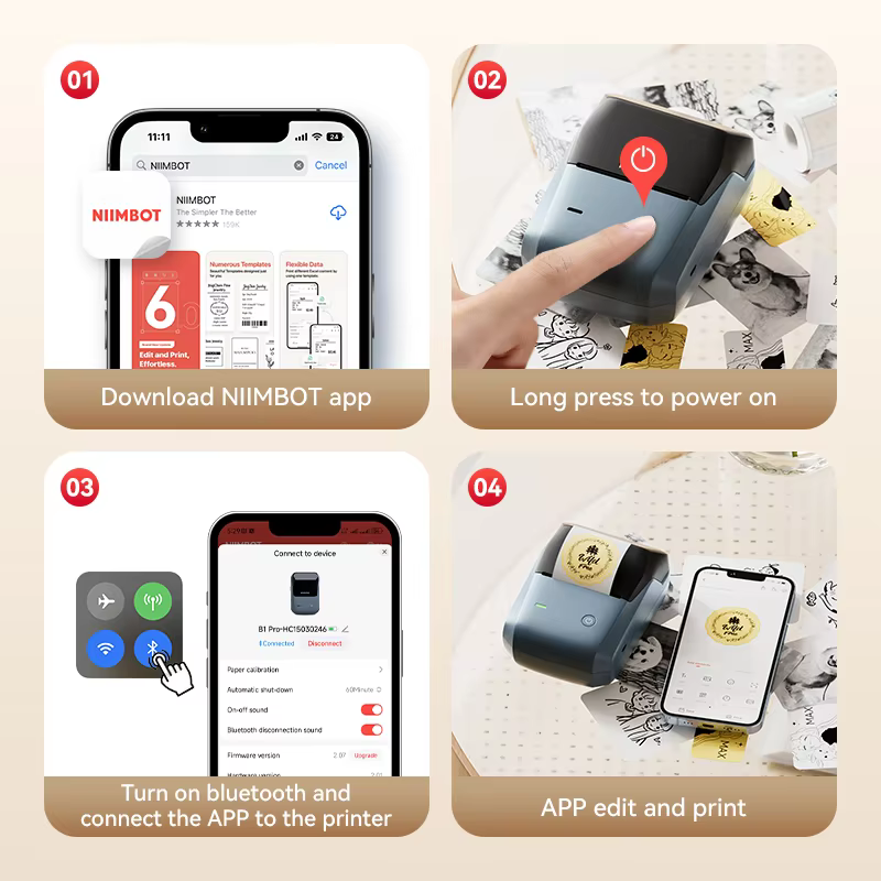 Niimbot B1/B1PRO Label Printer - Commercial Printing Network reseña y precio