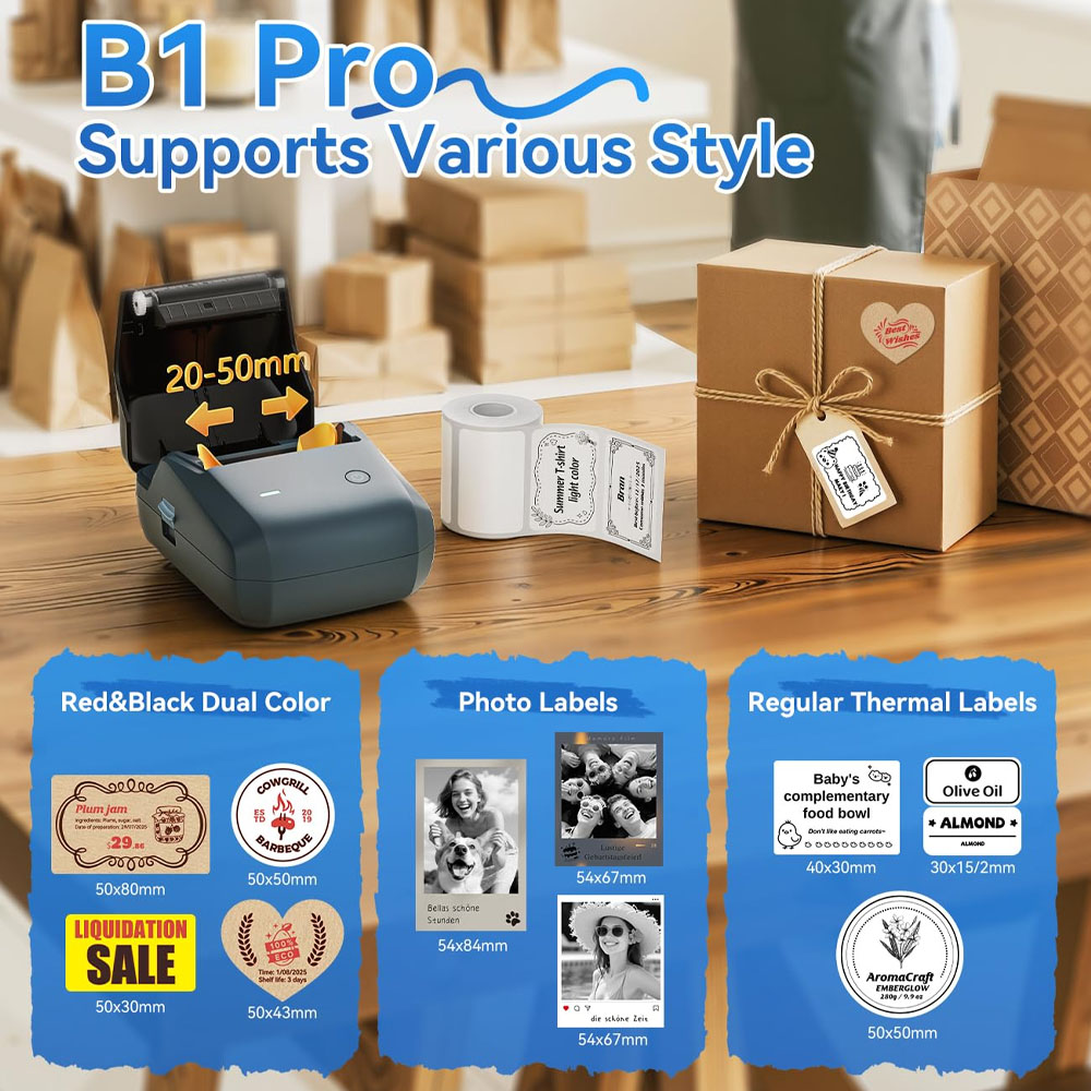 Niimbot B1/B1PRO Label Printer - Commercial Printing Network reseña y precio