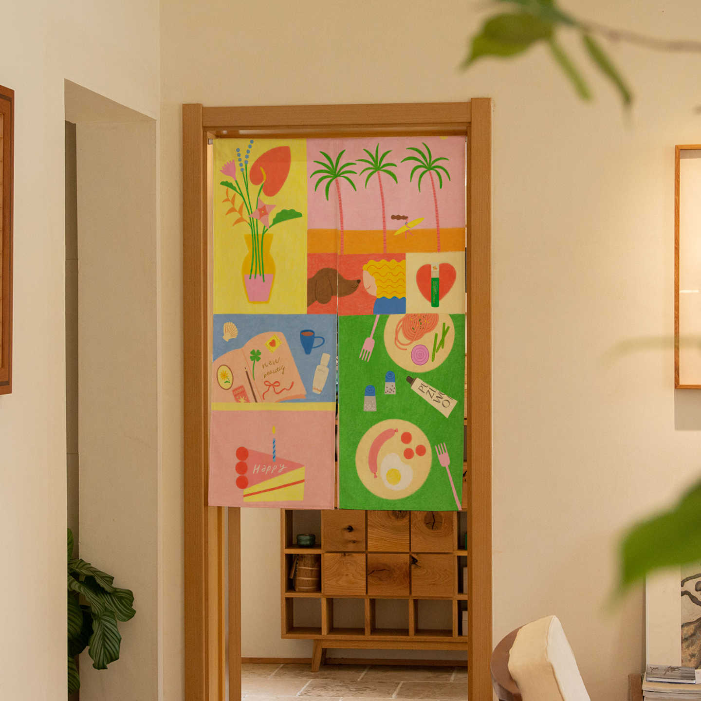 VIKAMA Hand Drawn Tropical Nor - Commercial Window Printing reseña y precio