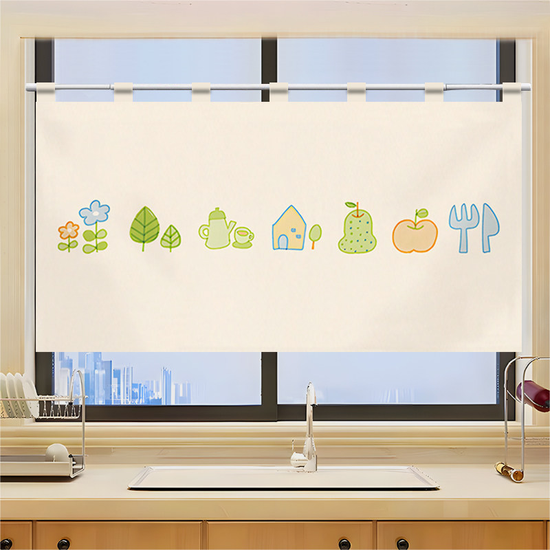 VIKAMA Grid Utensil Half Noren - Commercial Window Printing reseña y precio