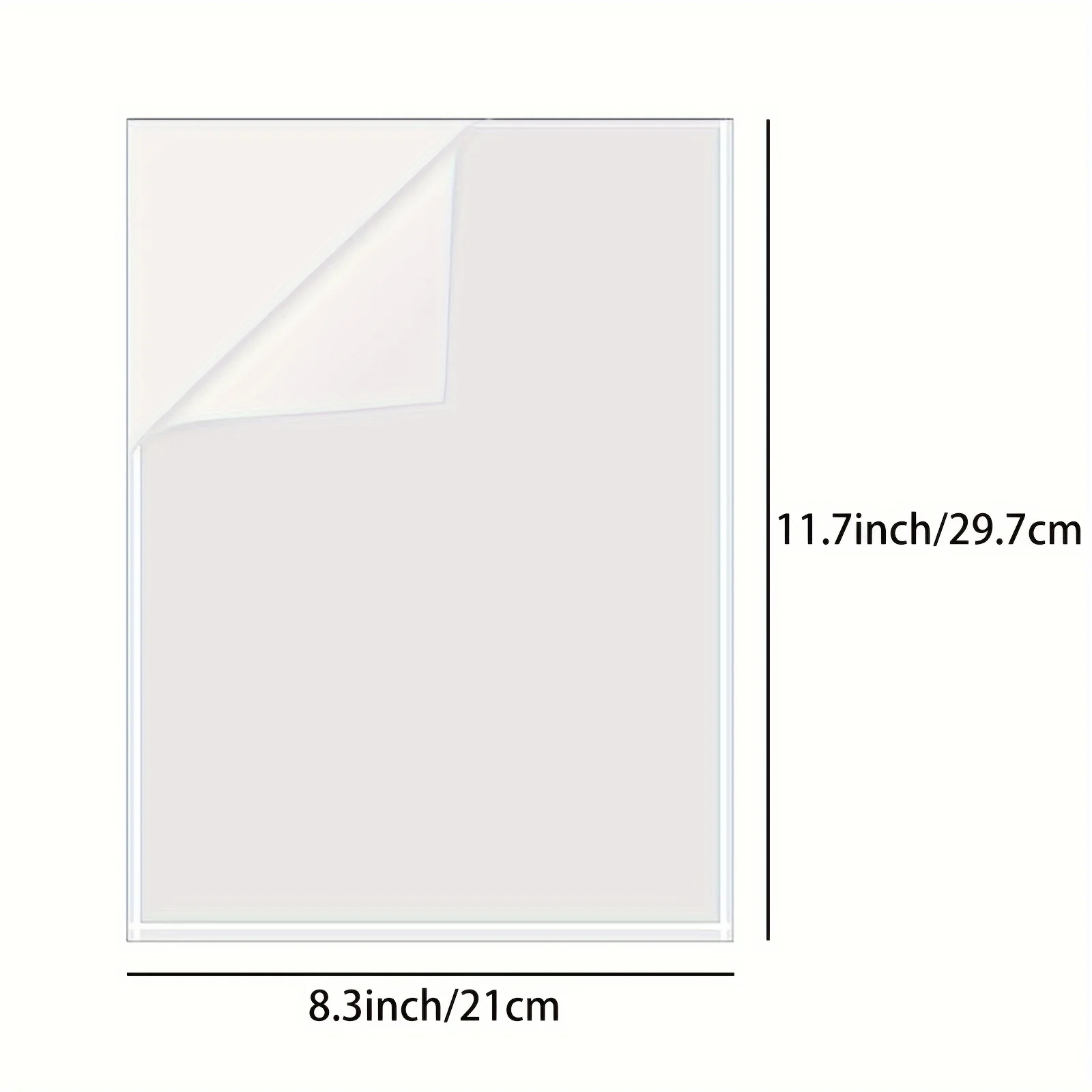 10/20/50 Sheets A4 Matte Clear - Laminator Cold Roll reseña y precio