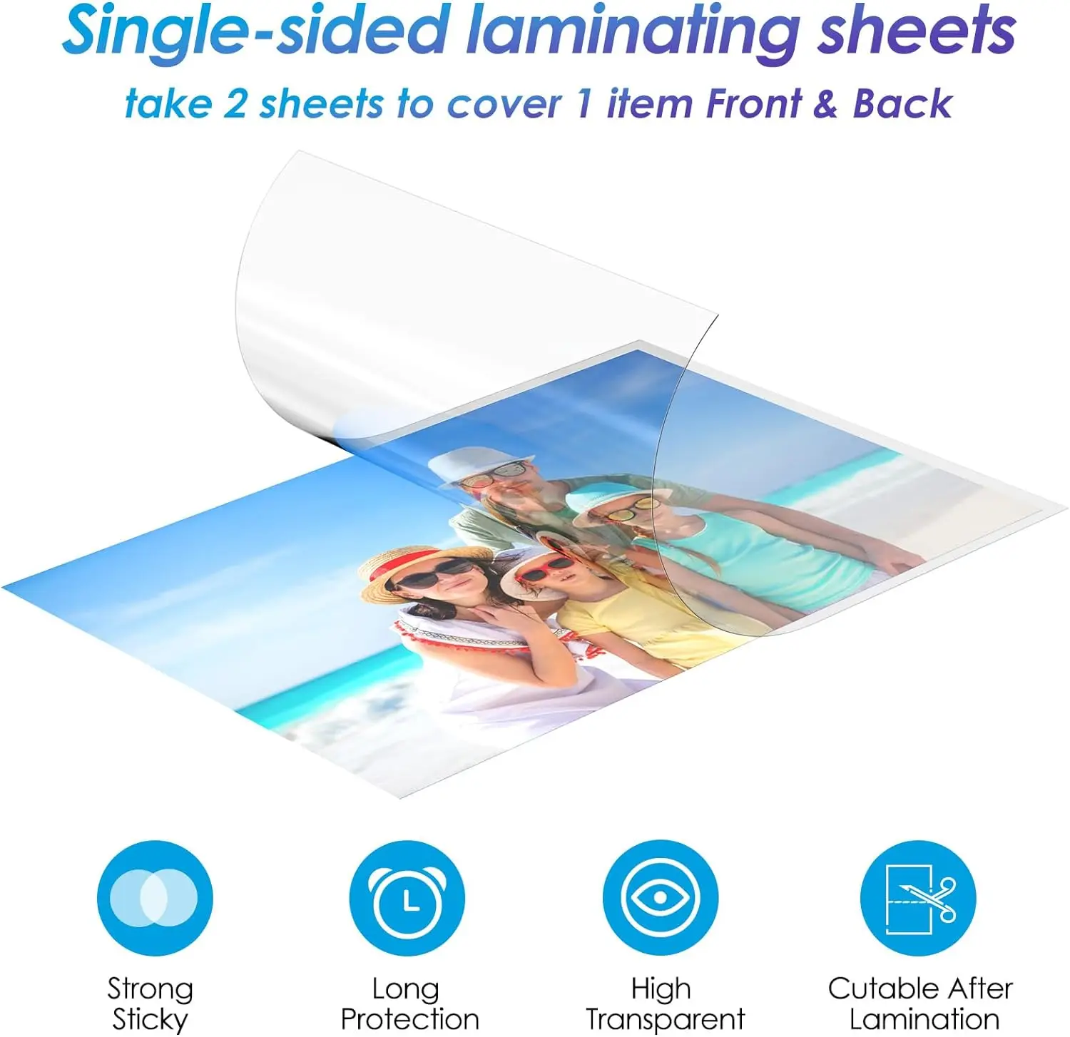 10/20/50 Sheets A4 Matte Clear - Laminator Cold Roll reseña y precio