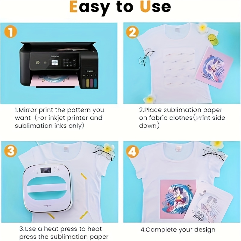 100 Sheets A4 Sublimation Pape - White Toner Transfer Paper reseña y precio