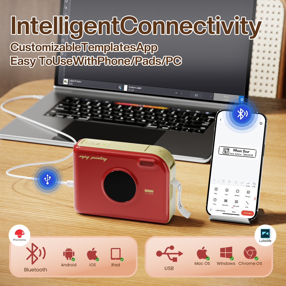 Phomemo A30 Label Printer Mini - Commercial Photo Printer reseña y precio