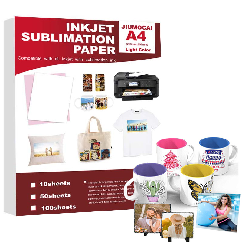 50PCS A4 Sublimation Heat Tran - White Toner Transfer Paper reseña y precio