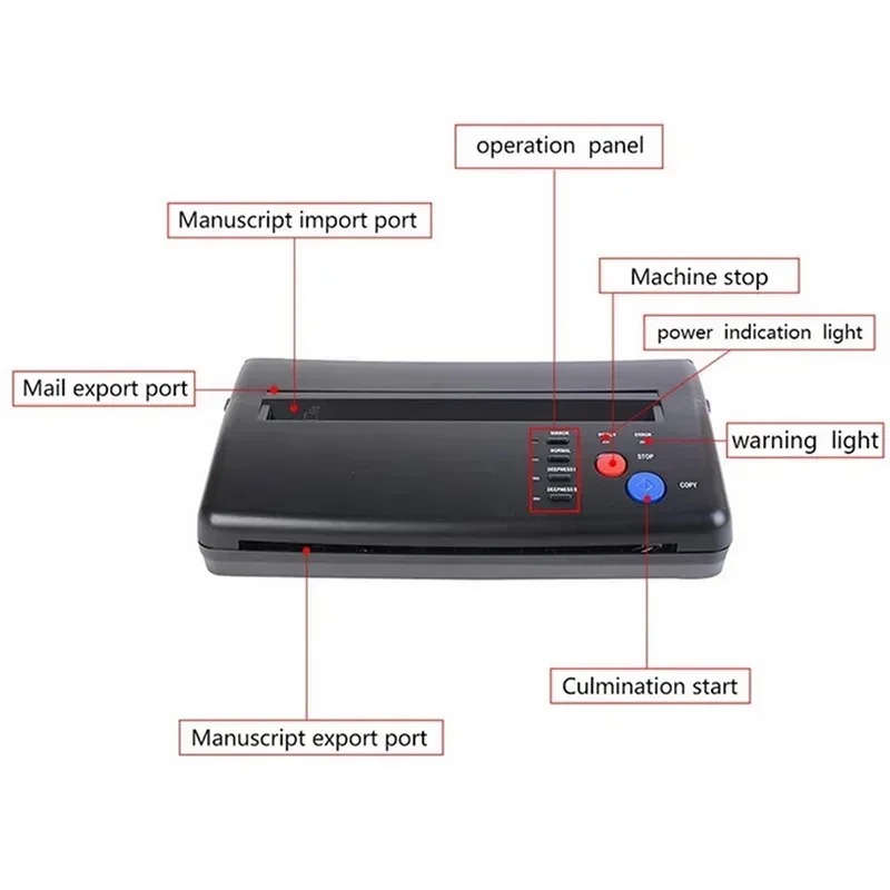 Tattoo Transfer Machine Stenci - Commercial Photo Printer reseña y precio