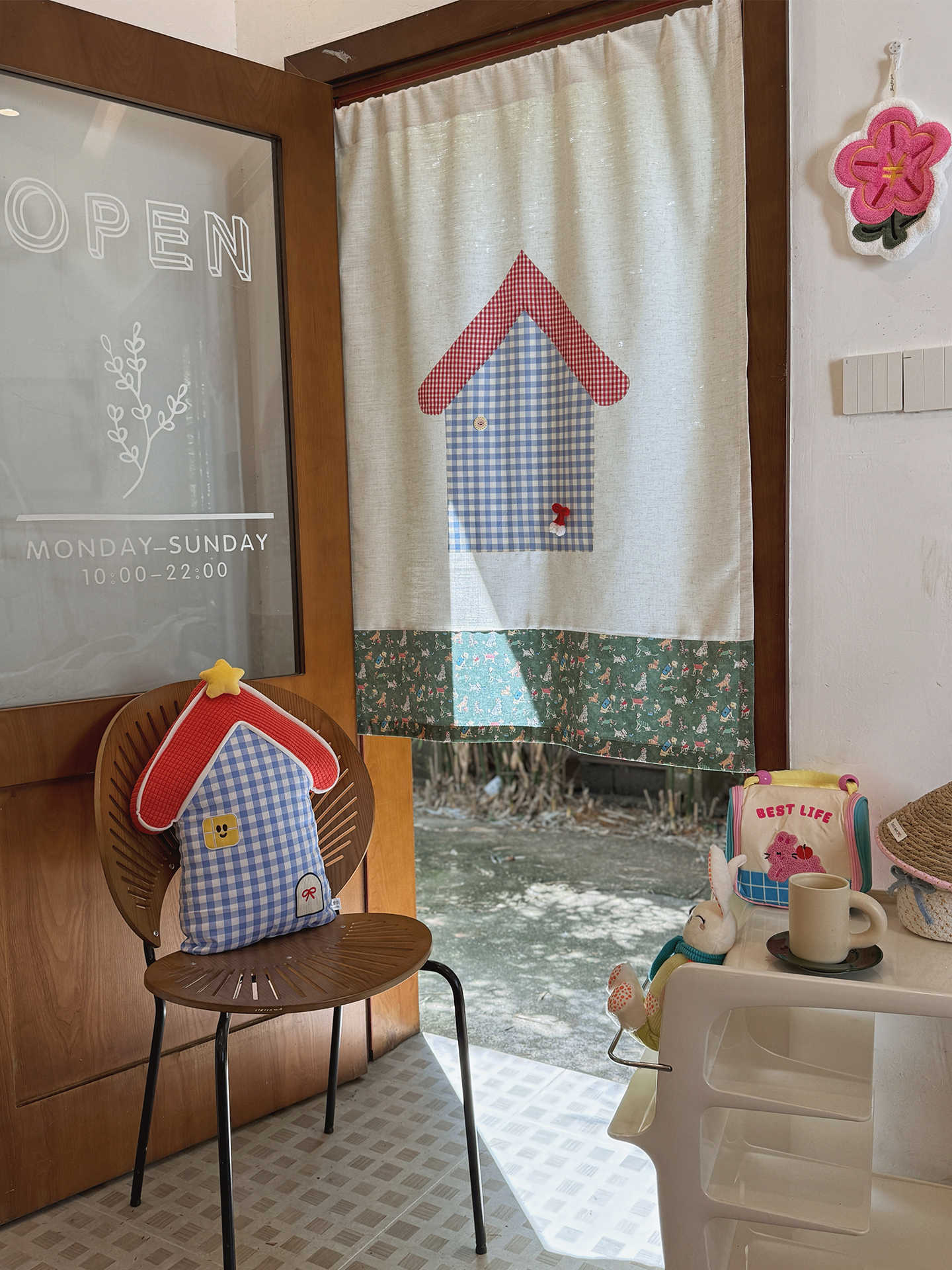 VIKAMA Gingham Small House Nor - Commercial Window Printing reseña y precio