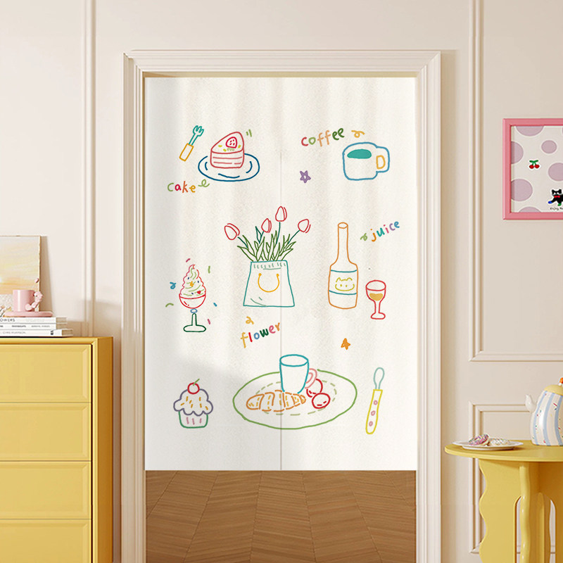 VIKAMA Color Hand Drawn Noren  - Commercial Window Printing reseña y precio