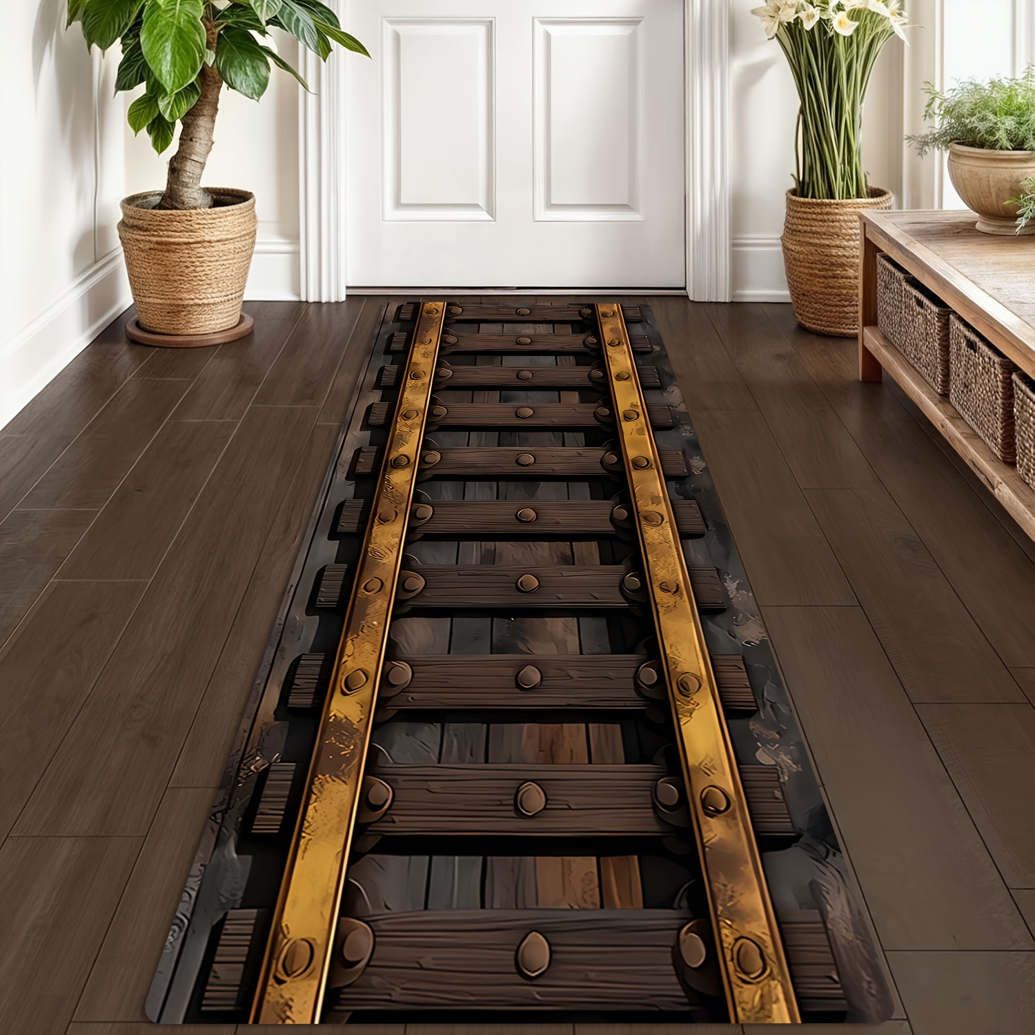 Vintage Train Track Print Long - Commercial Printing Supplies reseña y precio