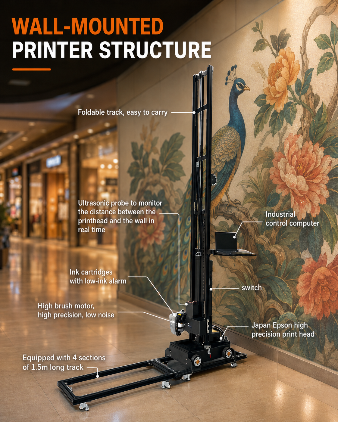 UV Inkjet Wall Printer Machine - 3D Printing Commercial Use reseña y precio