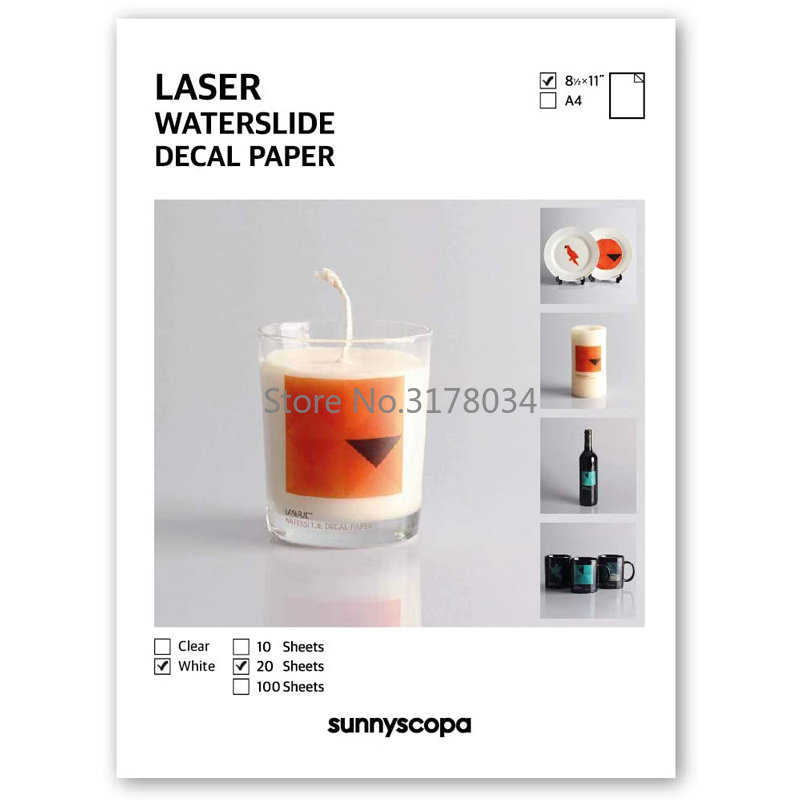 20 Sheets A4 White color Laser - White Toner Transfer Paper reseña y precio