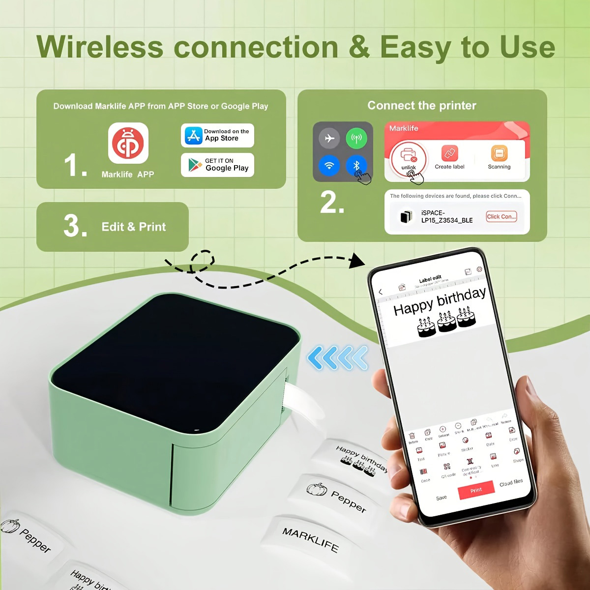 Marklife P15 Portable Printer  - Commercial Printing Network reseña y precio