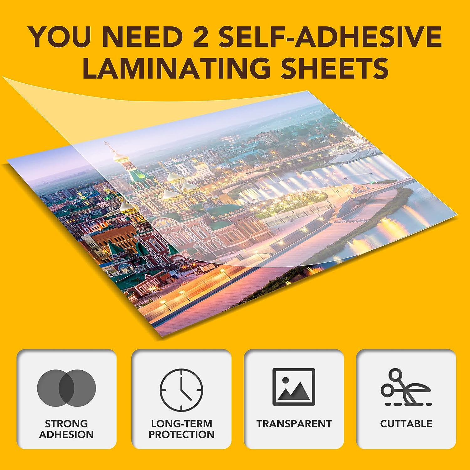 20 Sheets- A4 Size: 8.3x11.7 I - Laminator Cold Roll reseña y precio