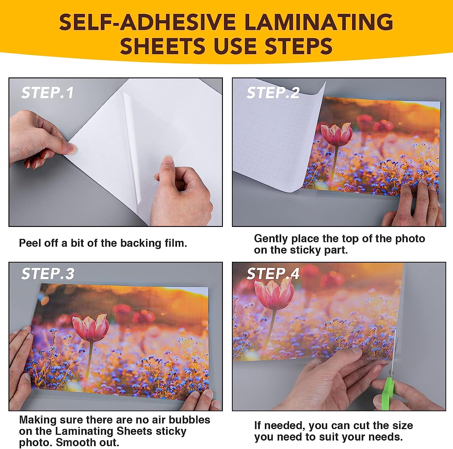 20 Sheets- A4 Size: 8.3x11.7 I - Laminator Cold Roll reseña y precio