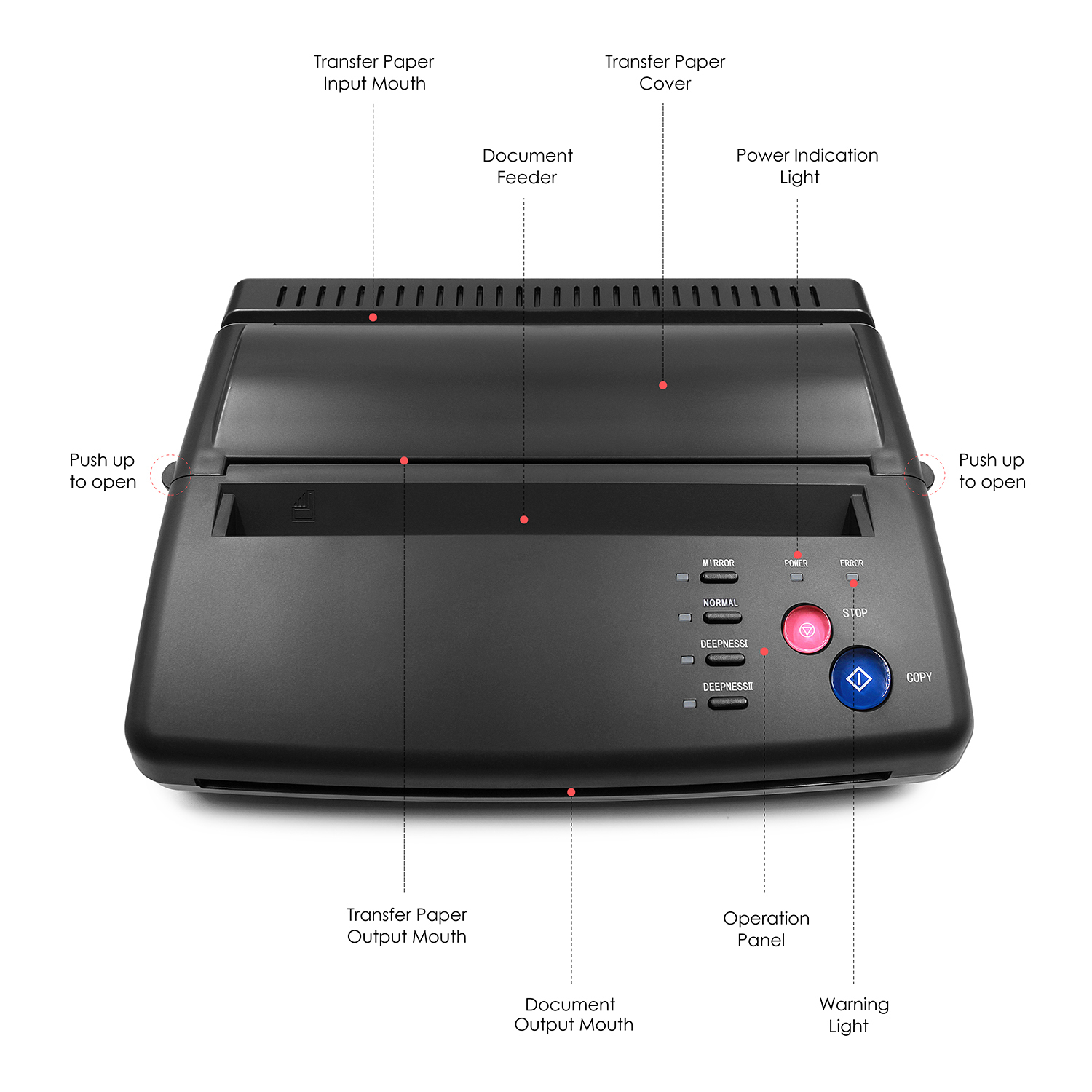 Tattoo Transfer Machine Stenci - Commercial Photo Printer reseña y precio