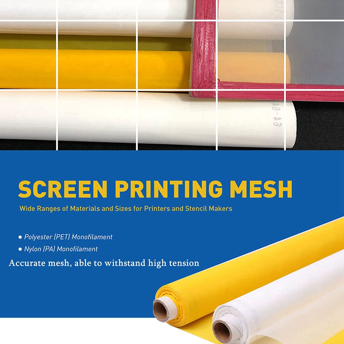 Screen Printing Mesh White Sil - Commercial Printing Supplies reseña y precio