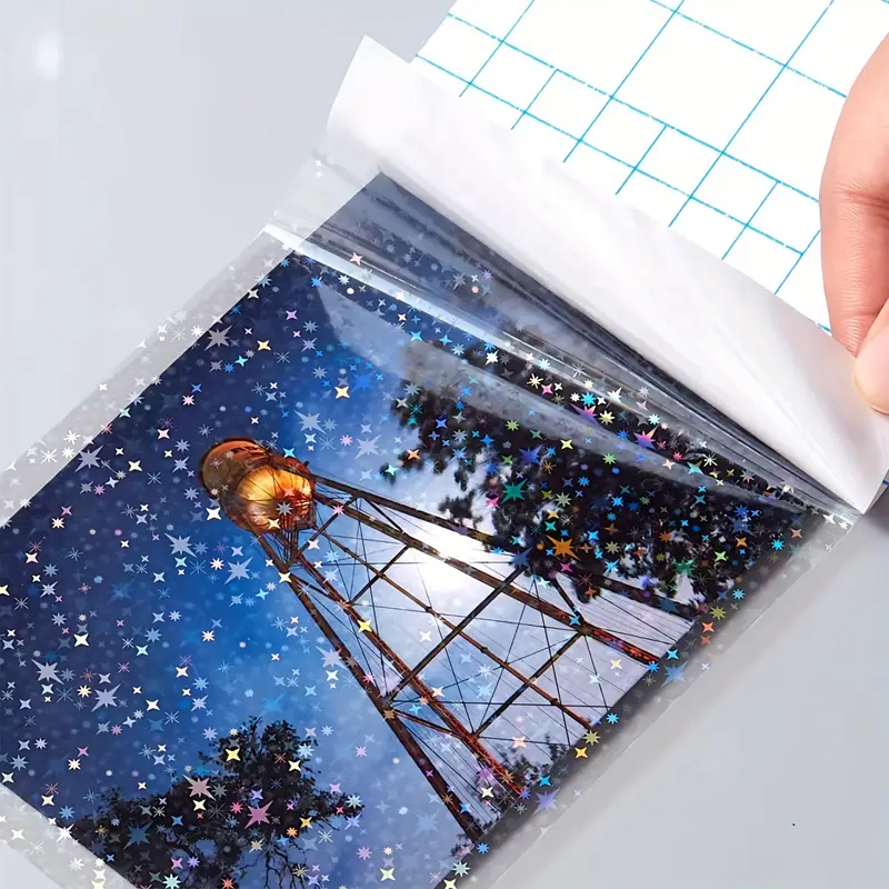 20 Sheets Holographic PVC Stic - Laminator Cold Roll reseña y precio