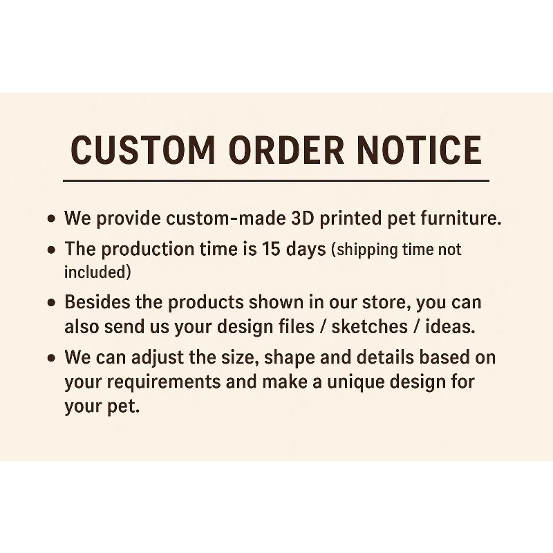 Modern 3D Printed Pet Furnitur - Commercial Printing Supplies reseña y precio