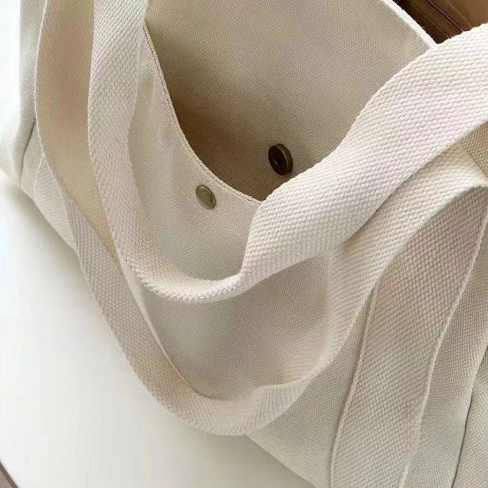 Large Capacity Canvas Tote Bag - Commercial Printing Books reseña y precio