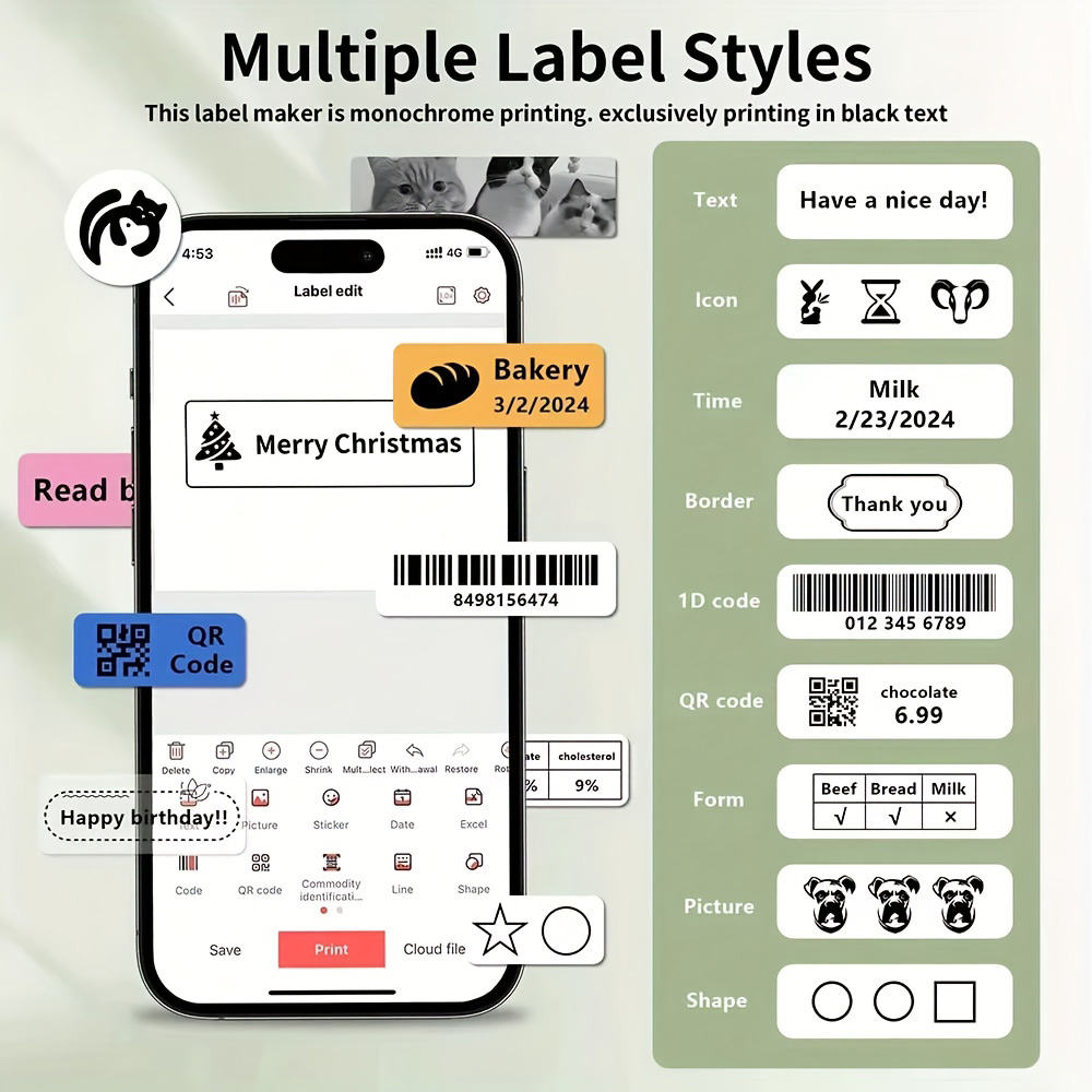 Marklife P15 Label Printer Por - Commercial Printing Network reseña y precio