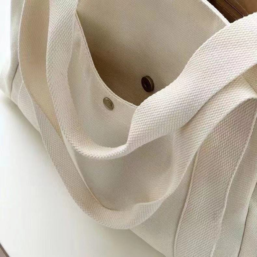 Large Capacity Canvas Tote Bag - Commercial Printing Books reseña y precio