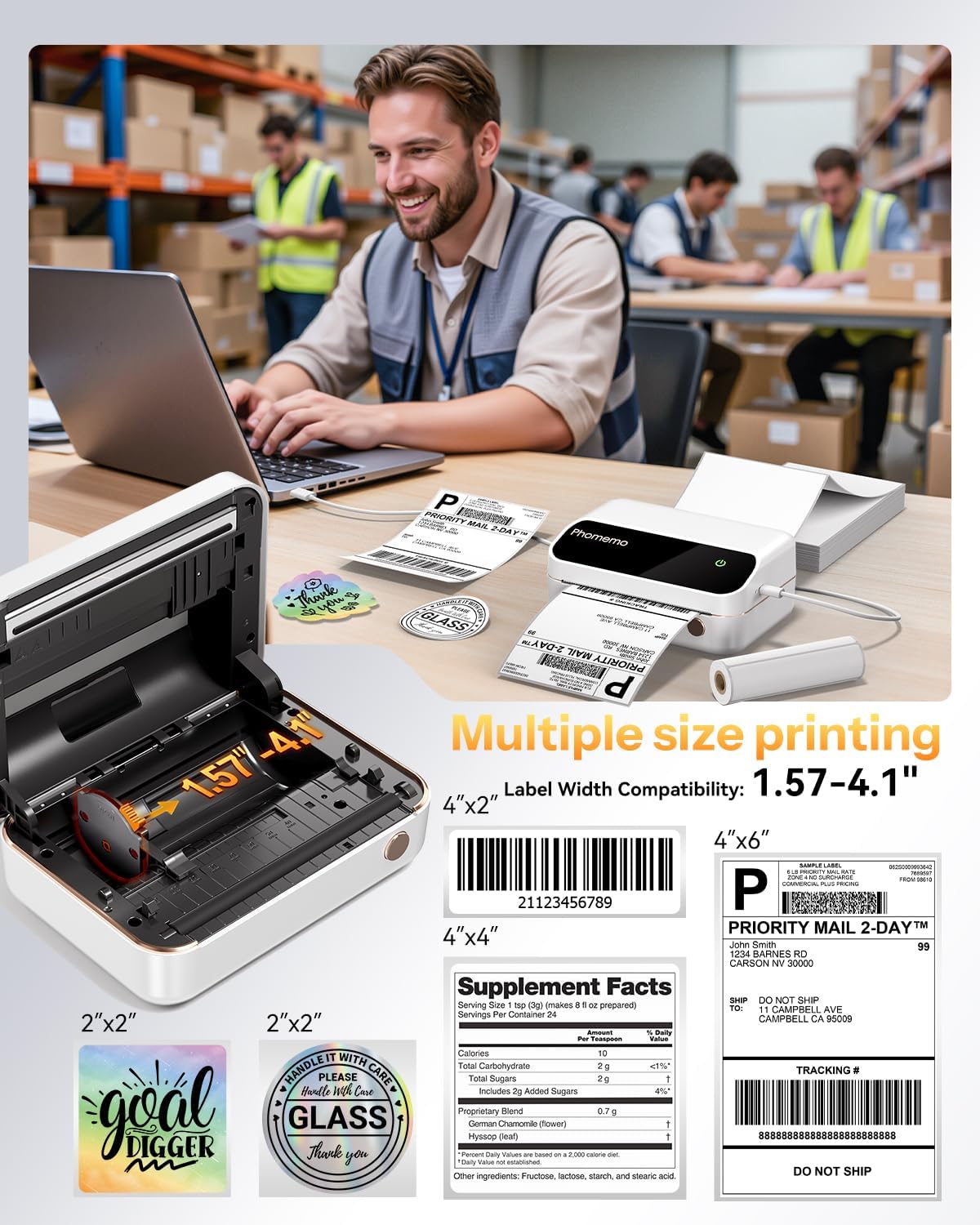 Phomemo M420 Wireless Bluetoot - Commercial Printing Network reseña y precio