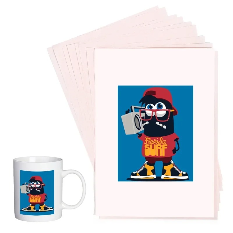 100-10Pcs A4 Sublimation Heat  - White Toner Transfer Paper reseña y precio