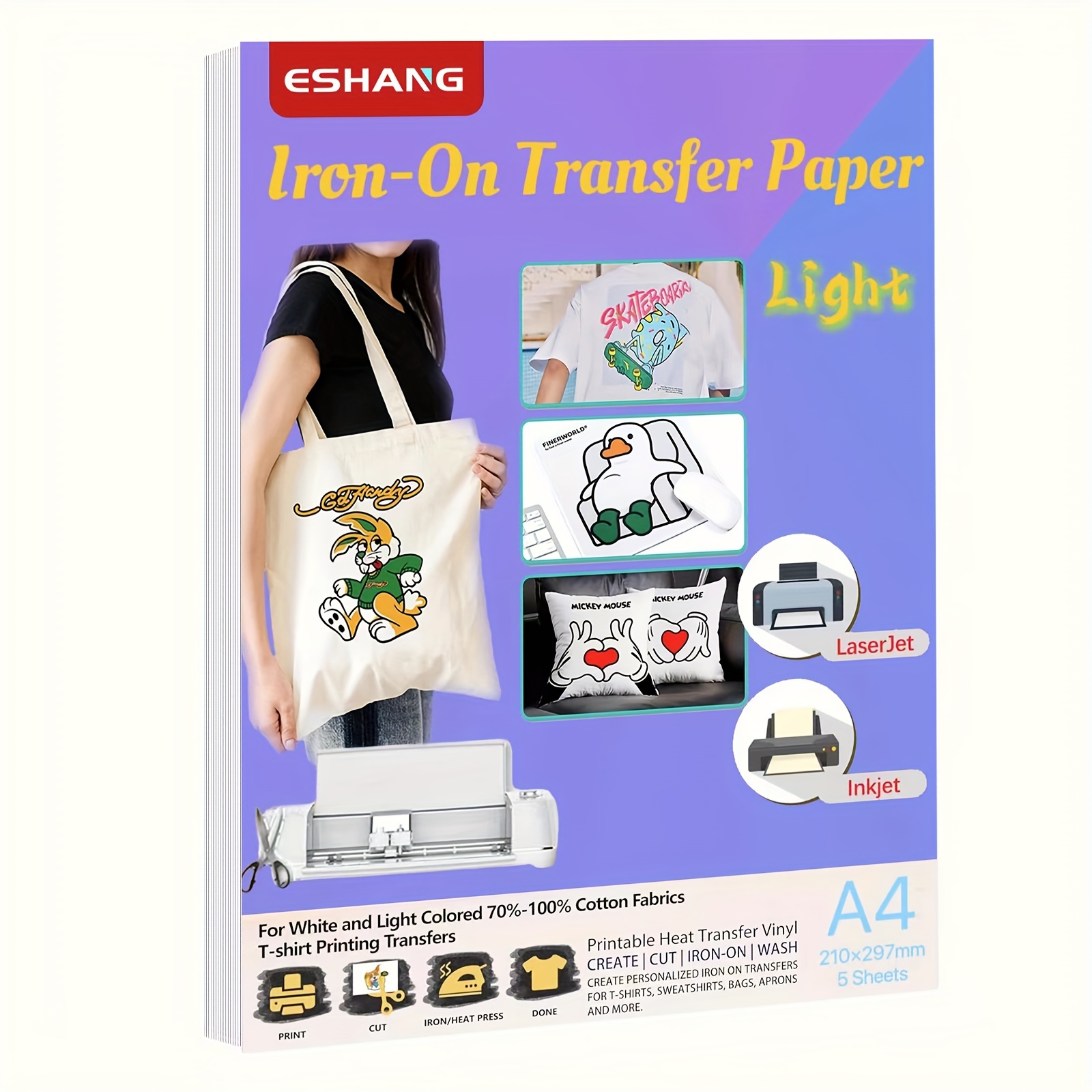 A4 Size Heat Transfer Paper Fo - White Toner Transfer Paper reseña y precio