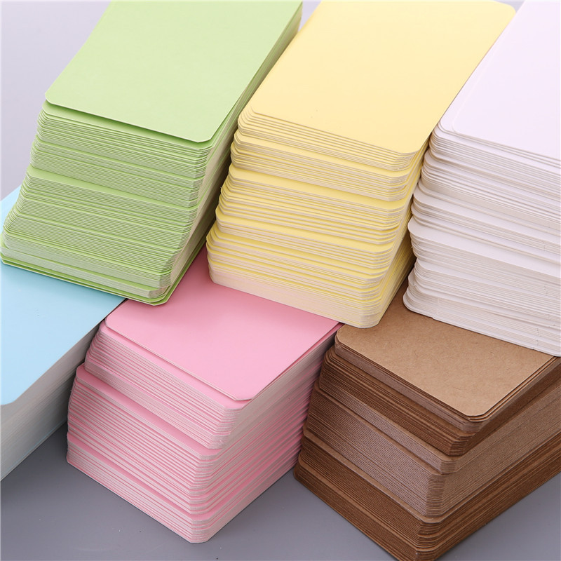 100Pcs 9*5.2cm Blank Card For  - Commercial Printing Books reseña y precio