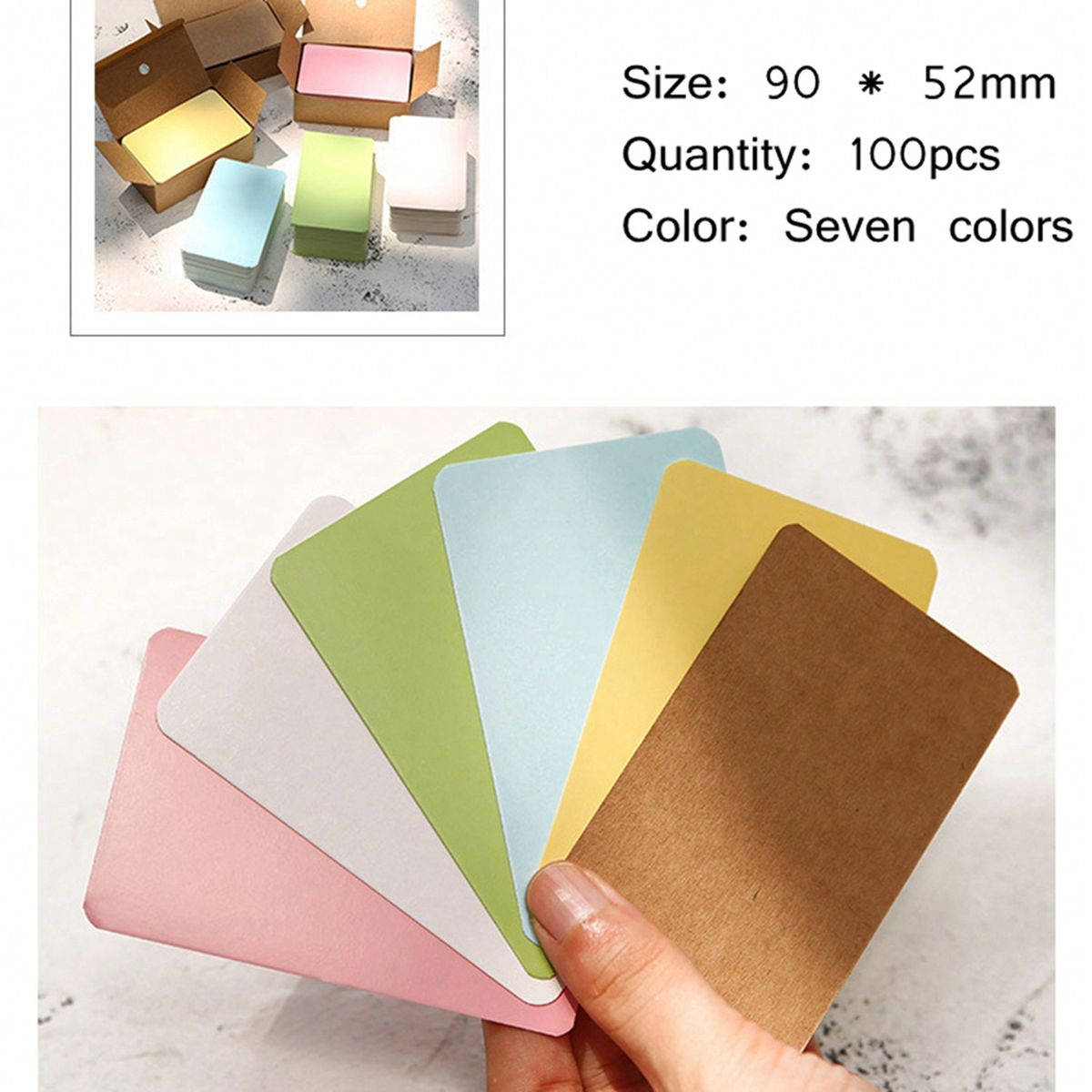 100Pcs 9*5.2cm Blank Card For  - Commercial Printing Books reseña y precio
