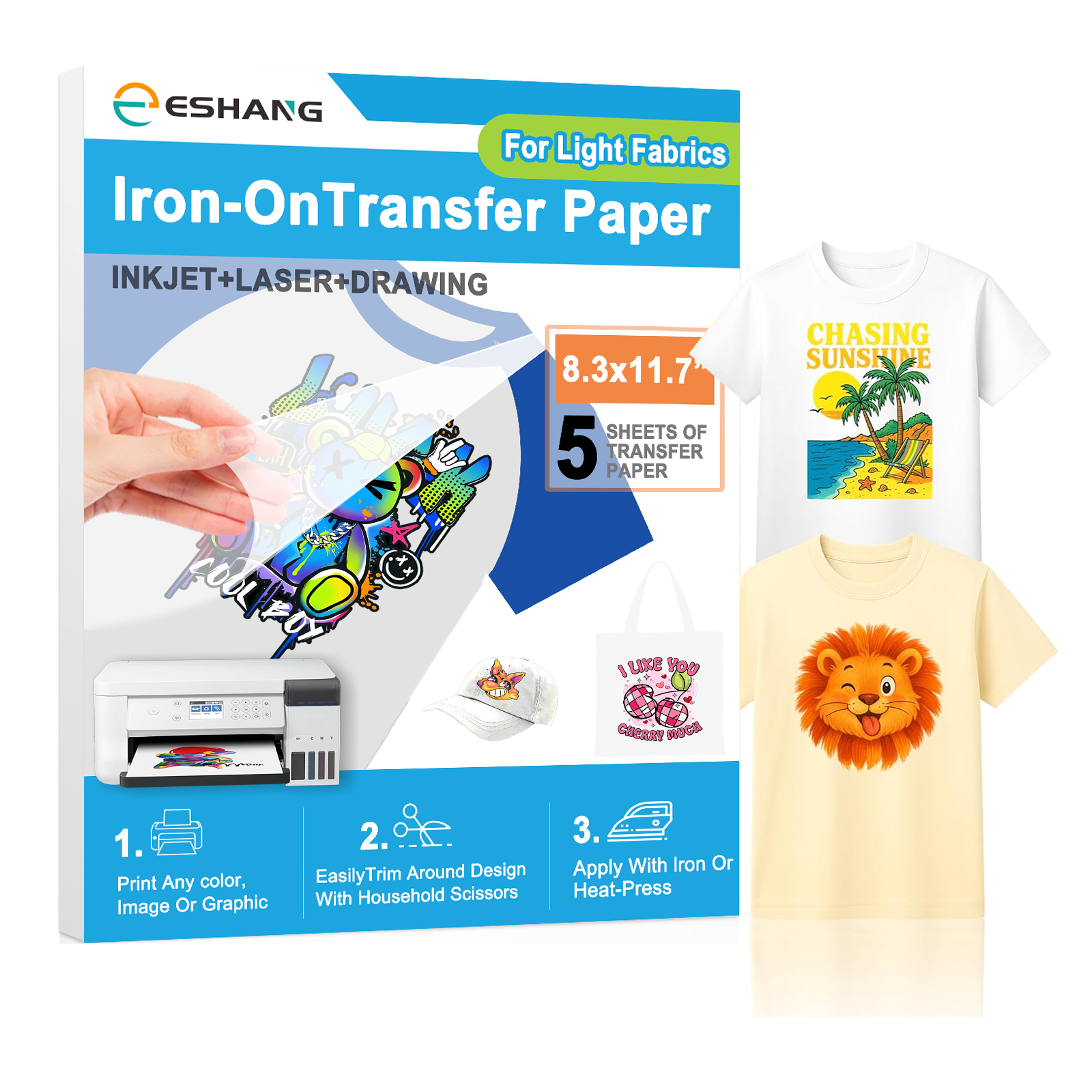 5 Sheets of A4 Premium Heat Tr - White Toner Transfer Paper reseña y precio