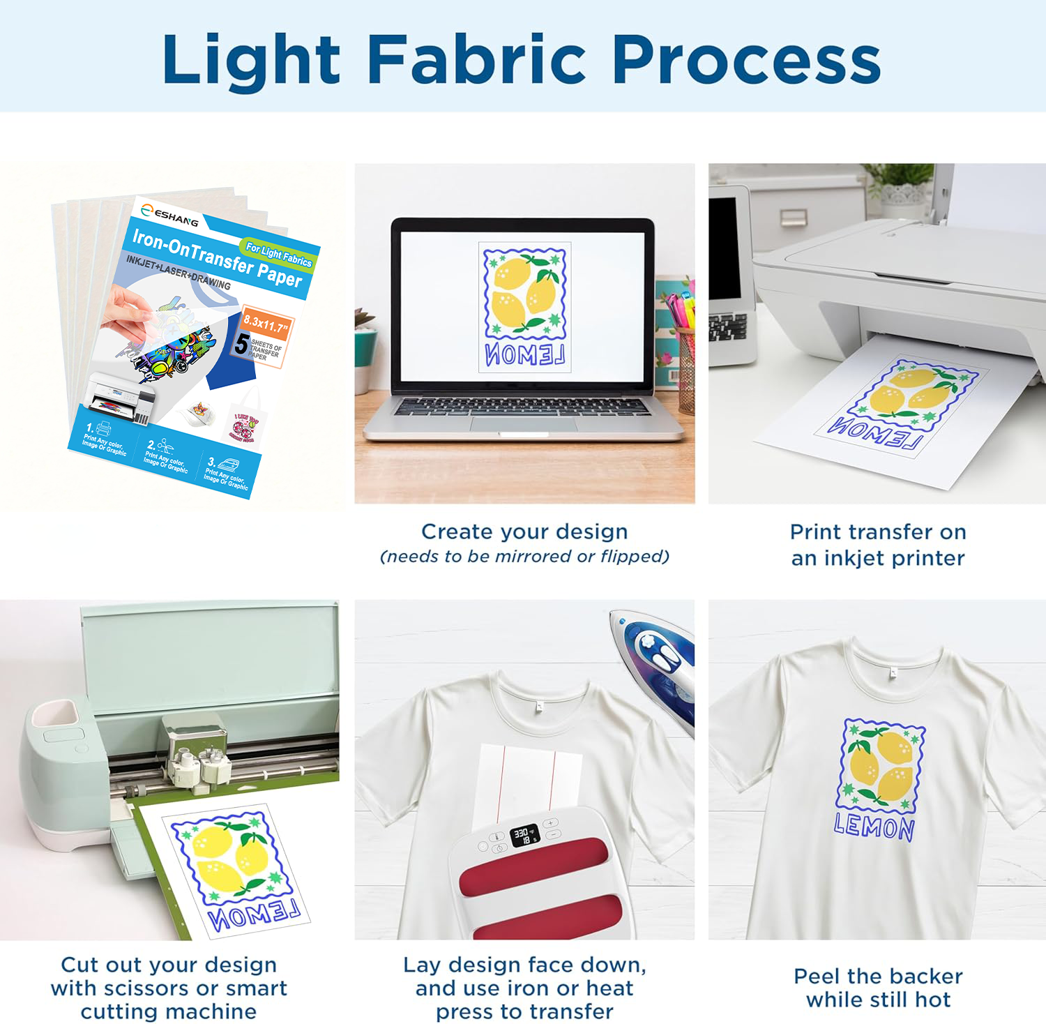 5 Sheets of A4 Premium Heat Tr - White Toner Transfer Paper reseña y precio