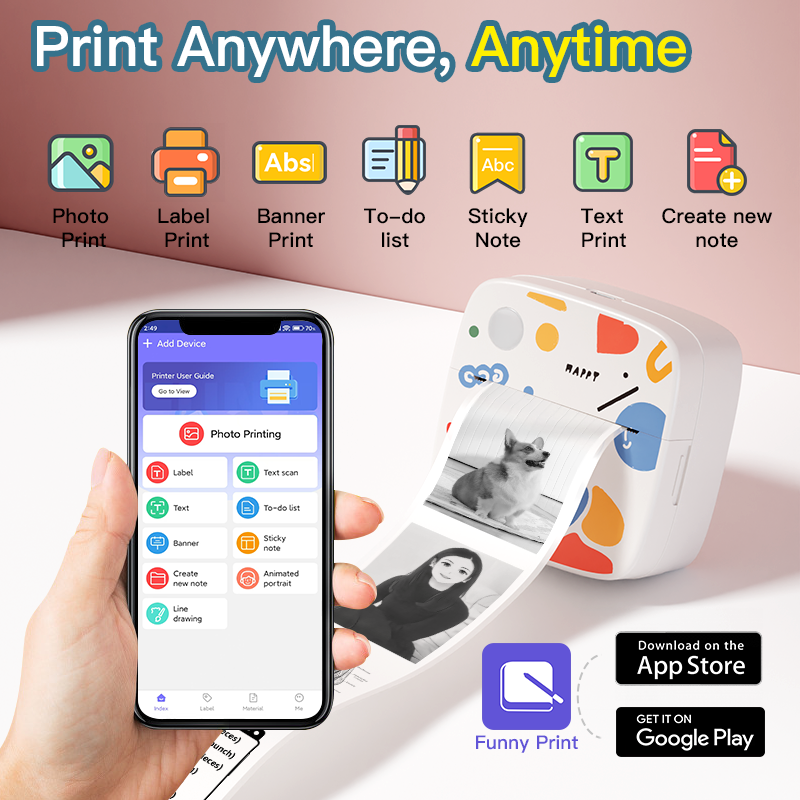 DOLEWA D2 Doodle Portable Prin - Commercial Photo Printer reseña y precio