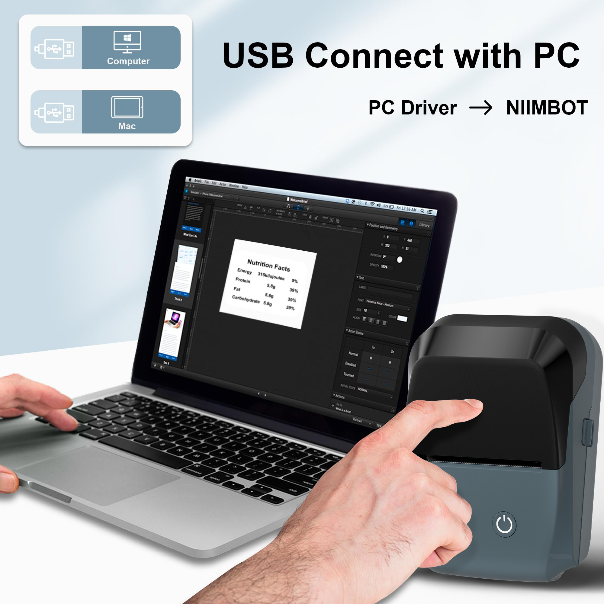 B11 Portable Thermal Printer L - Commercial Printing Network reseña y precio