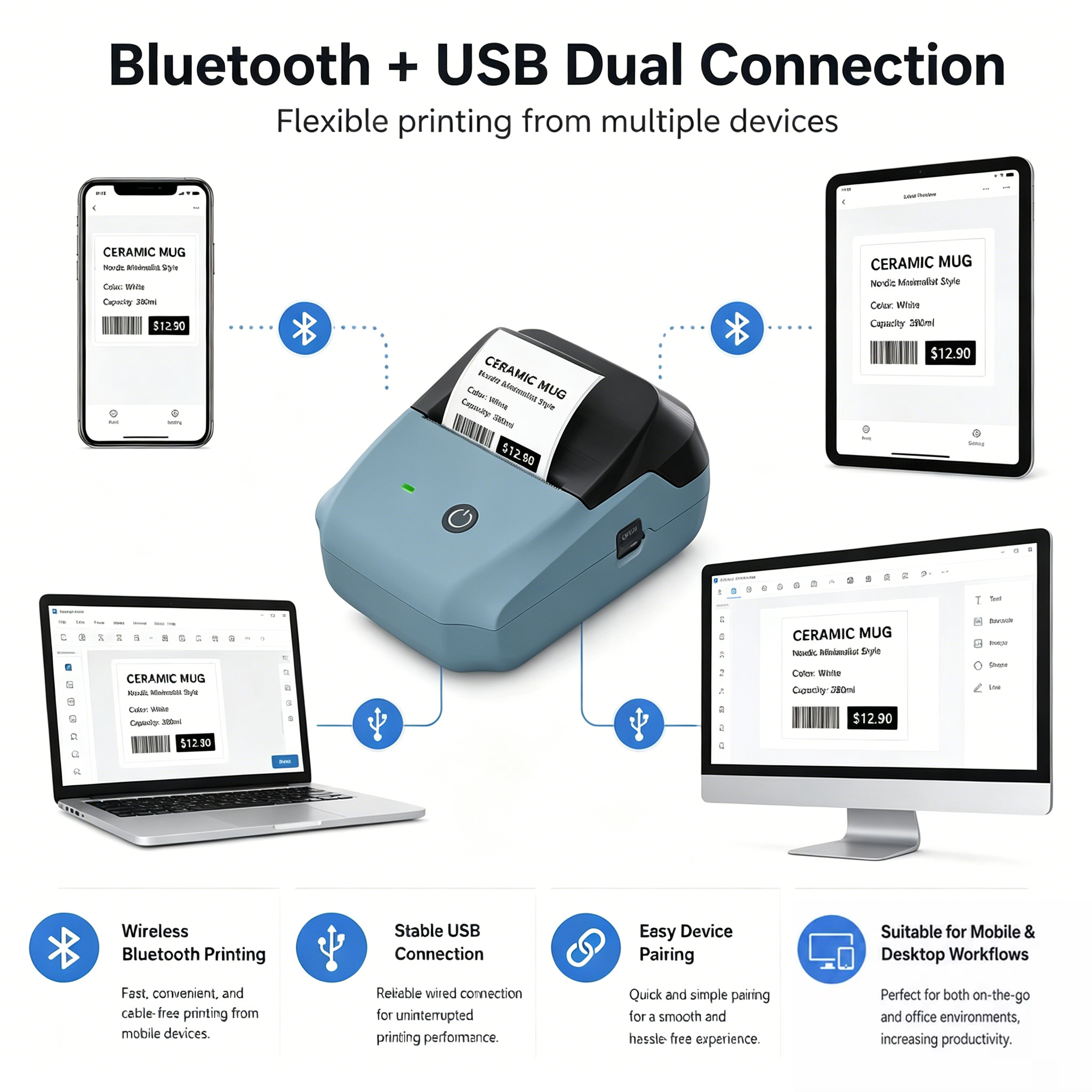 Memiva B11 Portable Thermal Pr - Commercial Printing Network reseña y precio