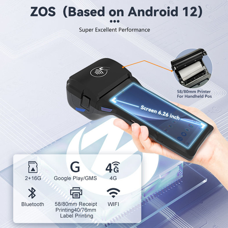 Z93 4G Android 14 POS Terminal - Commercial Printing Network reseña y precio